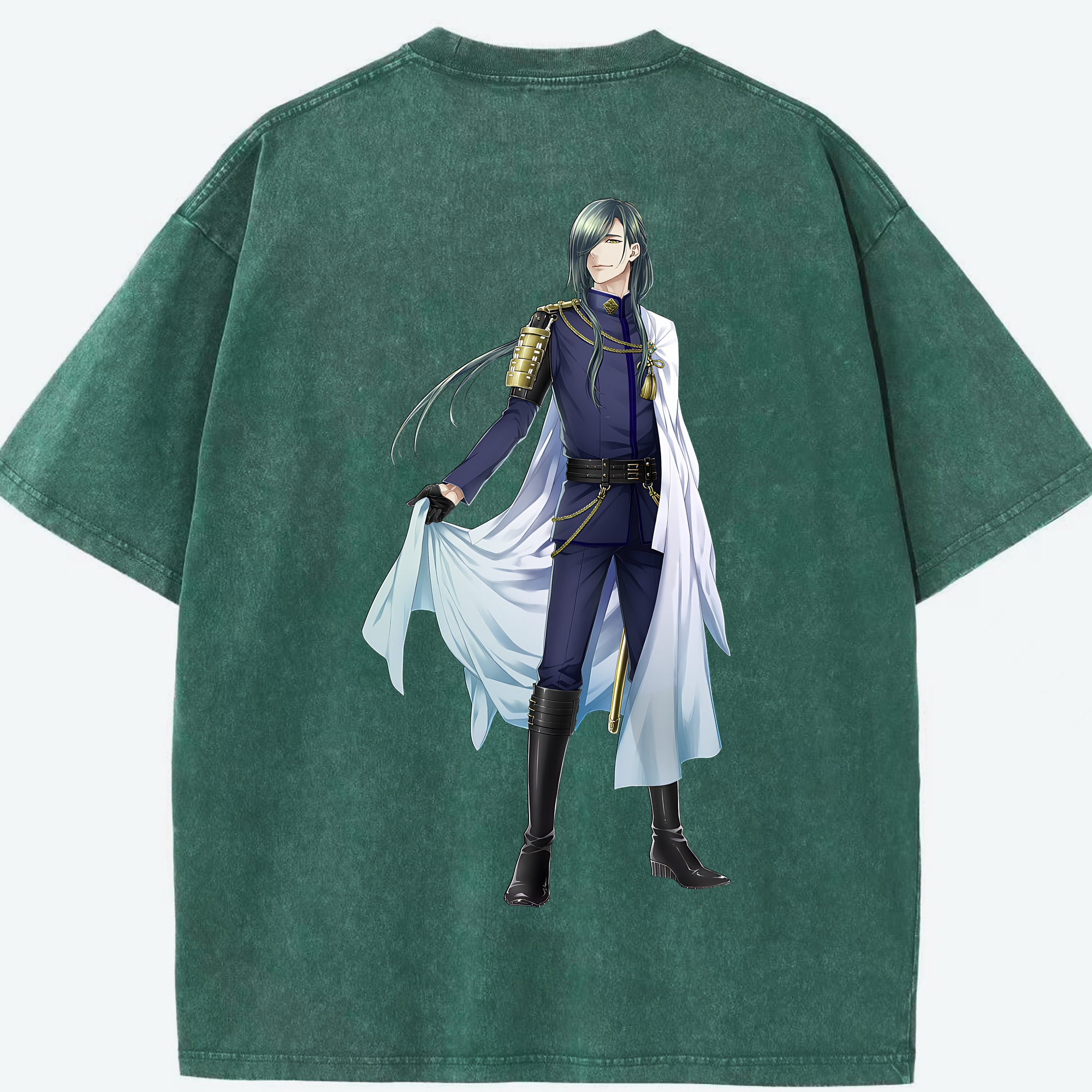 （画像用） 刀剣乱舞 Touken Ranbu 綿100% ヴィンテージ風 半袖Tシャツ（背面プリント）